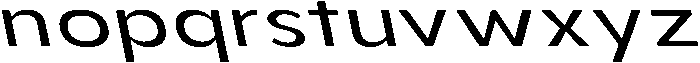 Aukim II Expanded Slanted otf (400) Font LOWERCASE