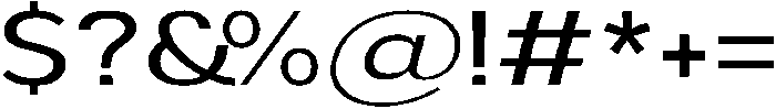 Aukim II Expanded otf (400) Font OTHER CHARS