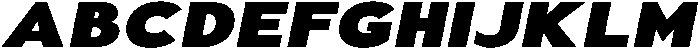 Aukim II Extra Black Expanded It otf (900) Font UPPERCASE