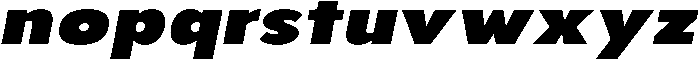 Aukim II Extra Black Expanded It otf (900) Font LOWERCASE