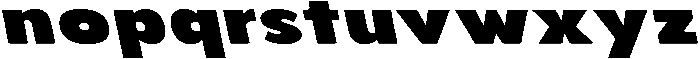 Aukim II Extra Black Expanded Sl otf (900) Font LOWERCASE