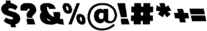 Aukim II Extra Black Slanted otf (900) Font OTHER CHARS