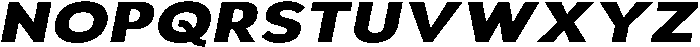 Aukim II Extra Bold Expanded It otf (700) Font UPPERCASE