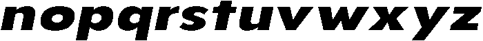 Aukim II Extra Bold Expanded It otf (700) Font LOWERCASE