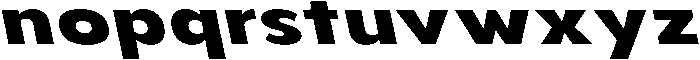 Aukim II Extra Bold Expanded Sl otf (700) Font LOWERCASE