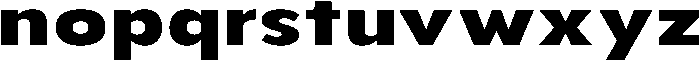 Aukim II Extra Bold Expanded otf (700) Font LOWERCASE