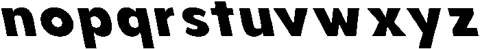 Aukim II Extra Bold Slanted otf (700) Font LOWERCASE