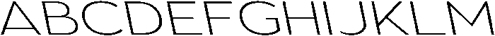 Aukim II Extra Light Expanded Sl otf (200) Font UPPERCASE