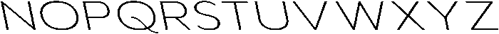 Aukim II Extra Light Expanded Sl otf (200) Font UPPERCASE