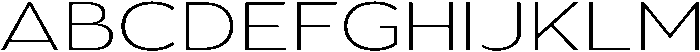 Aukim II Extra Light Expanded otf (200) Font UPPERCASE