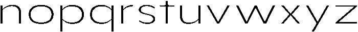 Aukim II Extra Light Expanded otf (200) Font LOWERCASE