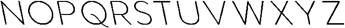 Aukim II Extra Light Slanted otf (200) Font UPPERCASE