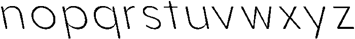 Aukim II Extra Light Slanted otf (200) Font LOWERCASE