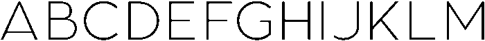 Aukim II Extra Light otf (200) Font UPPERCASE