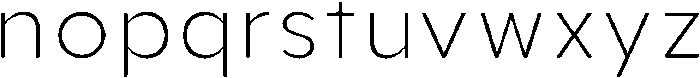 Aukim II Extra Light otf (200) Font LOWERCASE