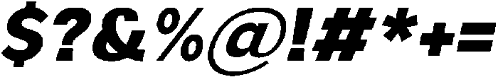 Aukim II ExtraBold Italic otf (700) Font OTHER CHARS