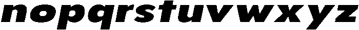 Aukim II Heavy Expanded Italic otf (800) Font LOWERCASE