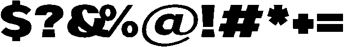 Aukim II Heavy Expanded otf (800) Font OTHER CHARS