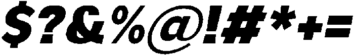 Aukim II Heavy Italic otf (800) Font OTHER CHARS