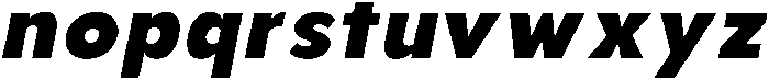 Aukim II Heavy Italic otf (800) Font LOWERCASE