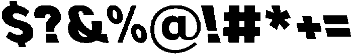 Aukim II Heavy Slanted otf (800) Font OTHER CHARS