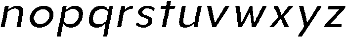 Aukim II Italic otf (400) Font LOWERCASE