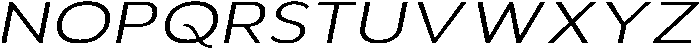 Aukim II Light Expanded Italic otf (300) Font UPPERCASE