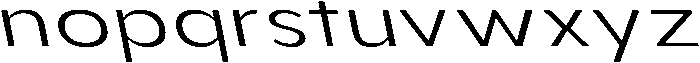 Aukim II Light Expanded Slanted otf (300) Font LOWERCASE