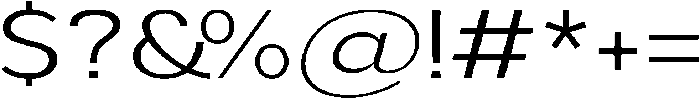 Aukim II Light Expanded otf (300) Font OTHER CHARS