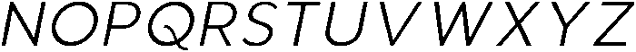 Aukim II Light Italic otf (300) Font UPPERCASE
