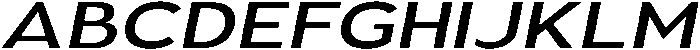 Aukim II Medium Expanded Italic otf (500) Font UPPERCASE