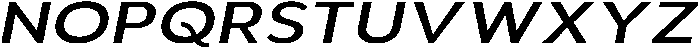 Aukim II Medium Expanded Italic otf (500) Font UPPERCASE