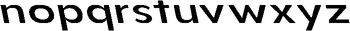Aukim II Medium Expanded Slanted otf (500) Font LOWERCASE