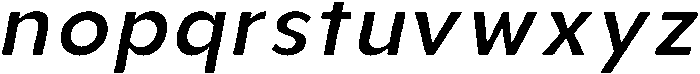 Aukim II Medium Italic otf (500) Font LOWERCASE