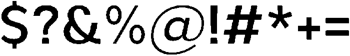 Aukim II Medium otf (500) Font OTHER CHARS