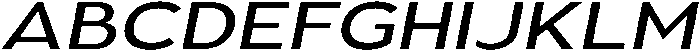 Aukim II News Expanded Italic otf (400) Font UPPERCASE