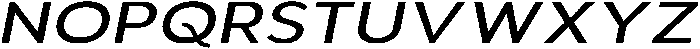 Aukim II News Expanded Italic otf (400) Font UPPERCASE
