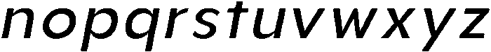 Aukim II News Italic otf (400) Font LOWERCASE