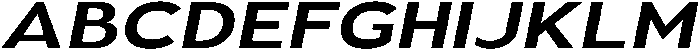 Aukim II Semi Bold Expanded It otf (600) Font UPPERCASE