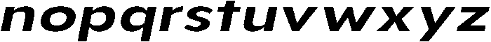Aukim II Semi Bold Expanded It otf (600) Font LOWERCASE