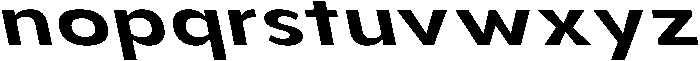 Aukim II Semi Bold Expanded Sl otf (600) Font LOWERCASE
