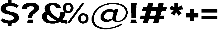 Aukim II Semi Bold Expanded otf (600) Font OTHER CHARS