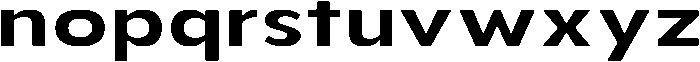 Aukim II Semi Bold Expanded otf (600) Font LOWERCASE