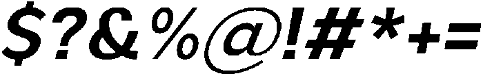 Aukim II SemiBold Italic otf (600) Font OTHER CHARS