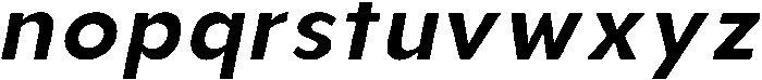Aukim II SemiBold Italic otf (600) Font LOWERCASE