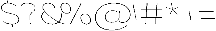 Aukim II Thin Expanded Slanted otf (100) Font OTHER CHARS