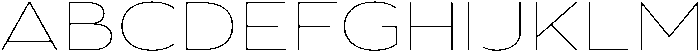 Aukim II Thin Expanded otf (100) Font UPPERCASE