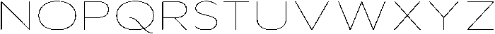Aukim II Thin Expanded otf (100) Font UPPERCASE