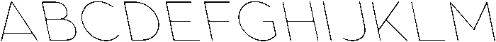Aukim II Thin Slanted otf (100) Font UPPERCASE