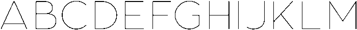 Aukim II Thin otf (100) Font UPPERCASE